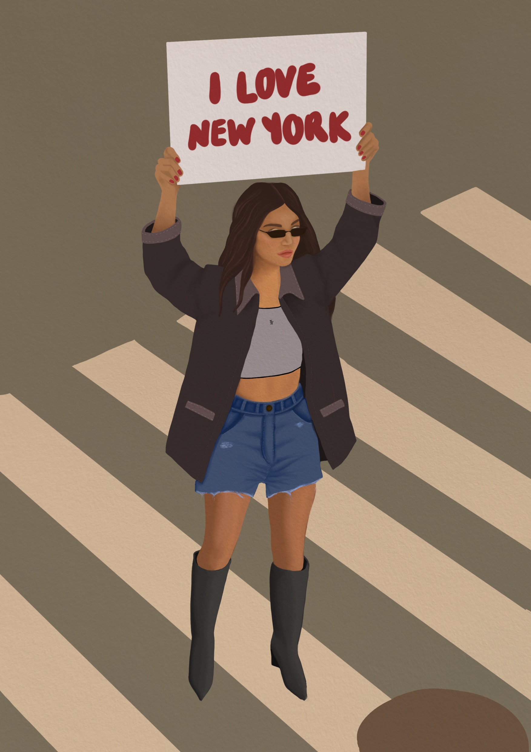 I Love New York art print