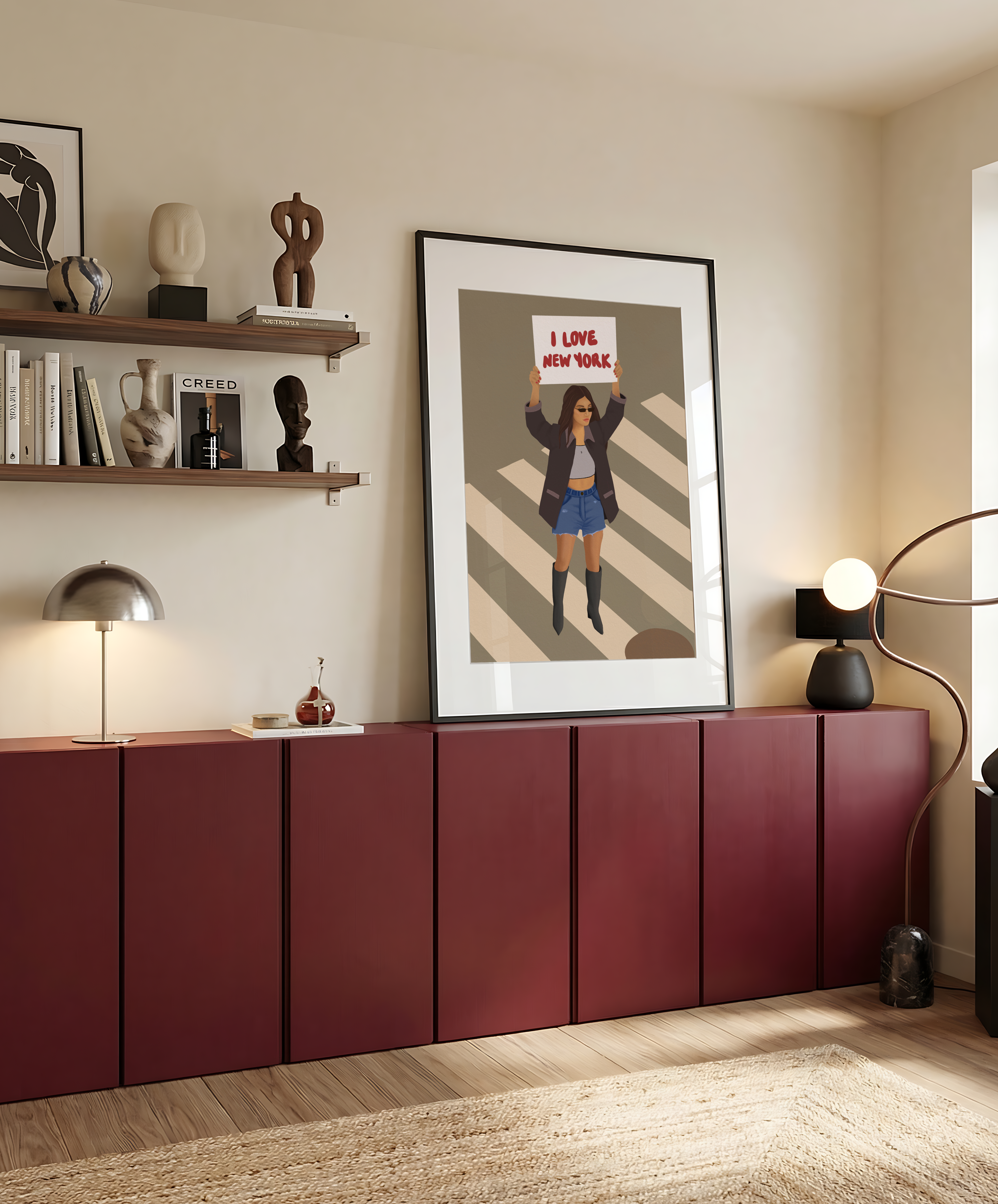 I Love New York art print lifestyle photo